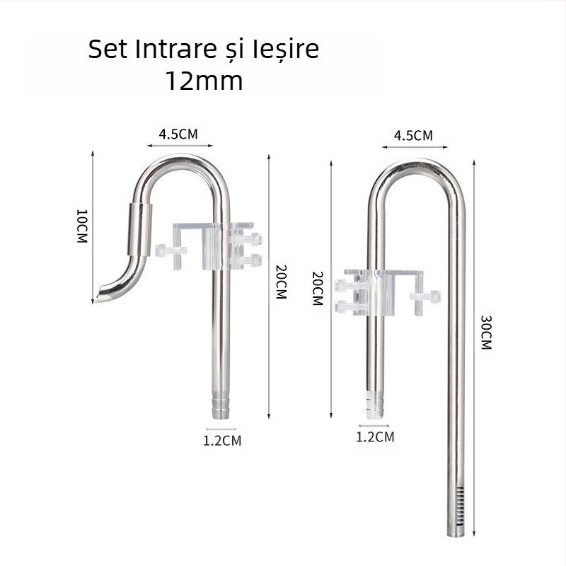 Rezervor de iarbă din oțel inoxidabil, admisie și ieșire, set de folie de ulei pentru îndepărtarea uleiului, accesorii pentru rezervor de iarbă, filtru pentru rezervor de pește, echipament pentru găleată, conductă de apă