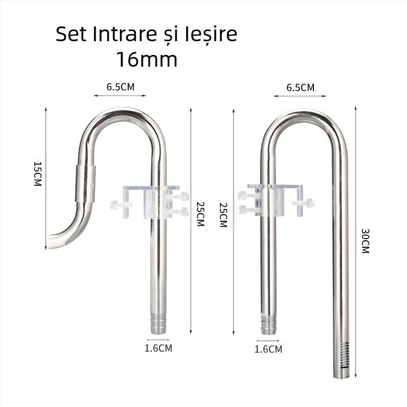 Rezervor de iarbă din oțel inoxidabil, admisie și ieșire, set de folie de ulei pentru îndepărtarea uleiului, accesorii pentru rezervor de iarbă, filtru pentru rezervor de pește, echipament pentru găleată, conductă de apă