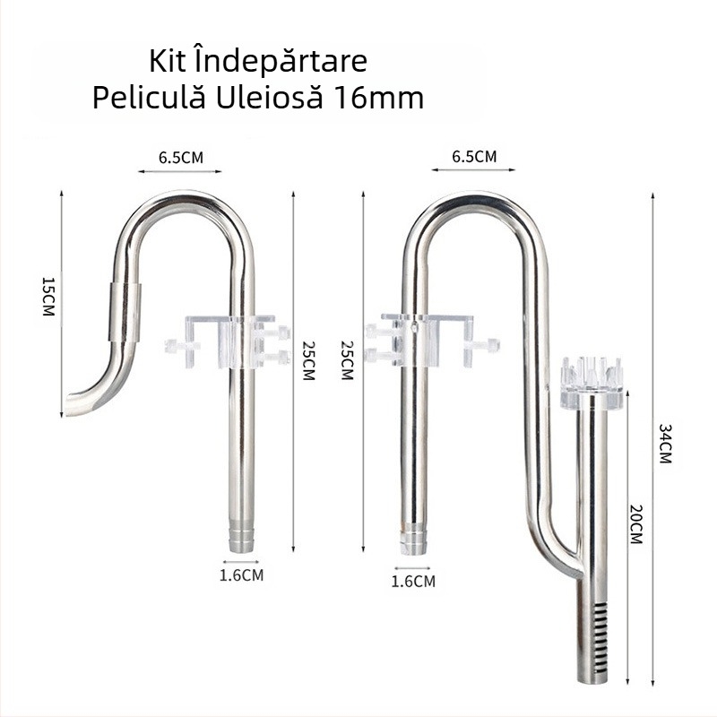 Rezervor de iarbă din oțel inoxidabil, admisie și ieșire, set de folie de ulei pentru îndepărtarea uleiului, accesorii pentru rezervor de iarbă, filtru pentru rezervor de pește, echipament pentru găleată, conductă de apă