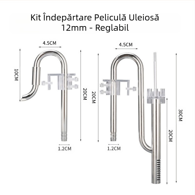 Rezervor de iarbă din oțel inoxidabil, admisie și ieșire, set de folie de ulei pentru îndepărtarea uleiului, accesorii pentru rezervor de iarbă, filtru pentru rezervor de pește, echipament pentru găleată, conductă de apă