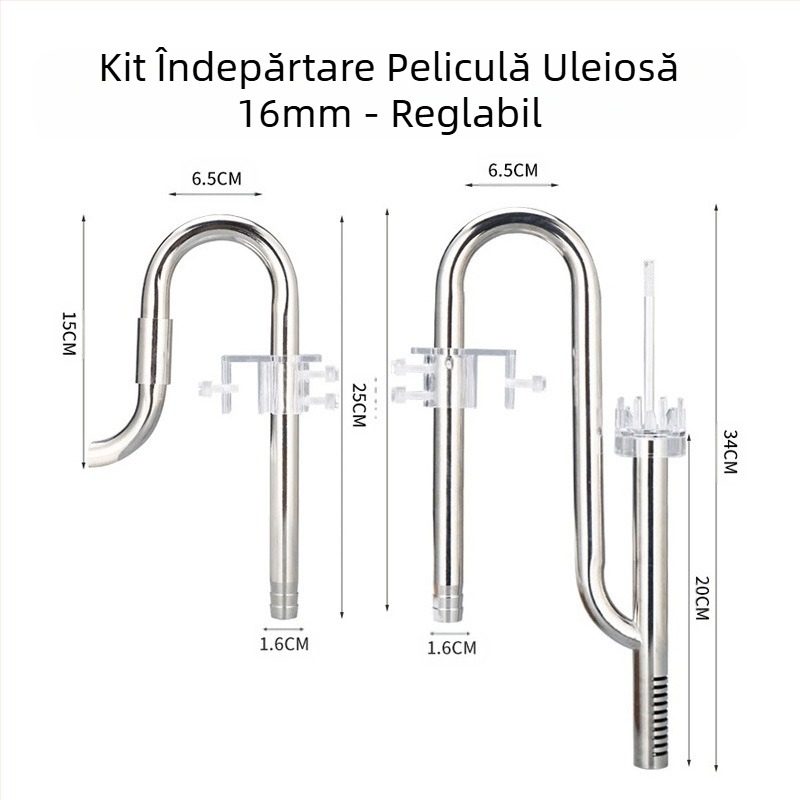 Rezervor de iarbă din oțel inoxidabil, admisie și ieșire, set de folie de ulei pentru îndepărtarea uleiului, accesorii pentru rezervor de iarbă, filtru pentru rezervor de pește, echipament pentru găleată, conductă de apă