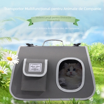 Geantă pentru pisici, geantă pentru animale de companie, geantă de umăr portabilă, geantă confortabilă și respirabilă pentru pisici, accesorii pliabile pentru animale de companie