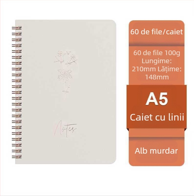 Fabrică în stoc, aprovizionare cu bobine, carte Macaron, culoare, cu foi libere, blocnotes pentru studenți, caiet de birou, en-gros