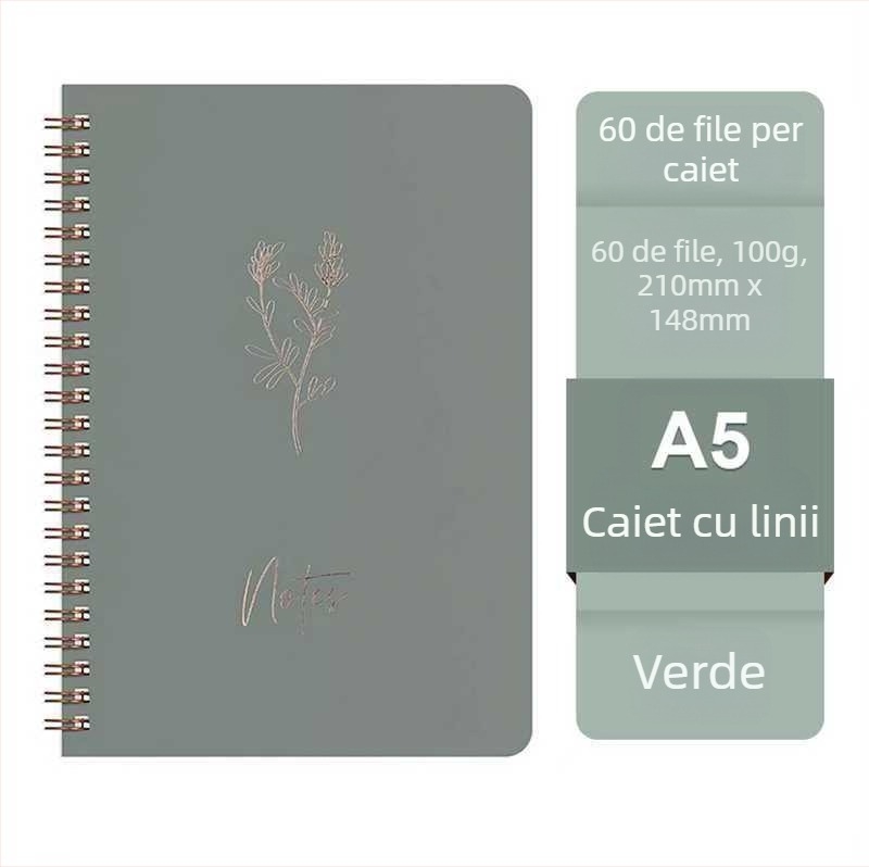 Fabrică în stoc, aprovizionare cu bobine, carte Macaron, culoare, cu foi libere, blocnotes pentru studenți, caiet de birou, en-gros