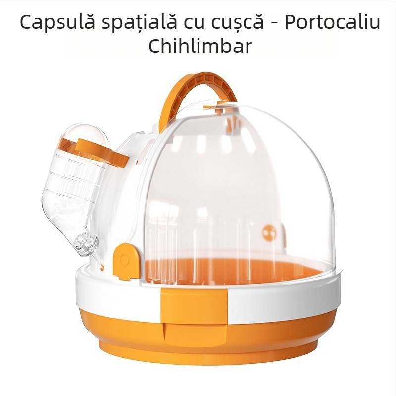 Papagal ieșind colivie portabilă colivie tigru piele bujor pasăre rucsac de călătorie cu colivie rotundă consumabile pentru păsări