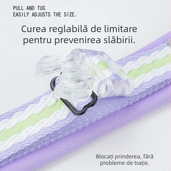 Zgardă pentru câini transfrontalieră, din bumbac spațial, respirabilă, rezistentă la explozii, potrivită pentru zgărzi de câini de mărime medie