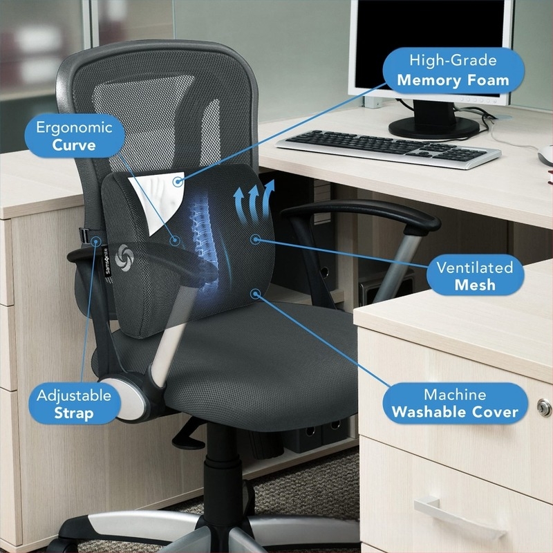 Pernă ergonomică pentru scaun de birou cu spumă cu memorie, suport lombar auto Amazon transfrontalier, pernă de șold, suport lombar, spate lent