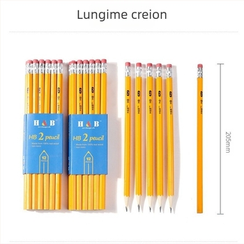 144 creioane galbene Hb cu radieră, papetărie pentru studenți, instrumente de scris pentru copii, stilou pentru începători, un element indispensabil pentru începutul școlii