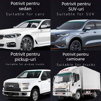 Folie parasolar față, Folie izolatoare reflectorizantă, Bandă decorativă, Parasolar, Parbriz semiremorcă, Folie de protecție solară pentru camion