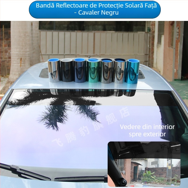 Folie parasolar față, Folie izolatoare reflectorizantă, Bandă decorativă, Parasolar, Parbriz semiremorcă, Folie de protecție solară pentru camion