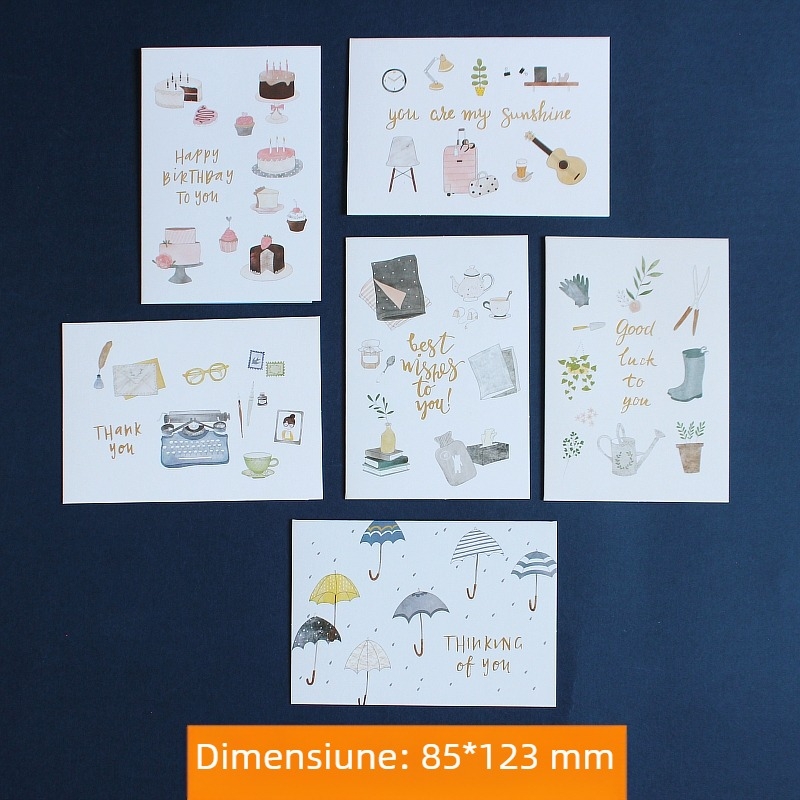 Desene animate drăguț creativ tridimensional mic card Ziua Copiilor binecuvântare mulțumire pentru ziua de naștere cadou general mic card