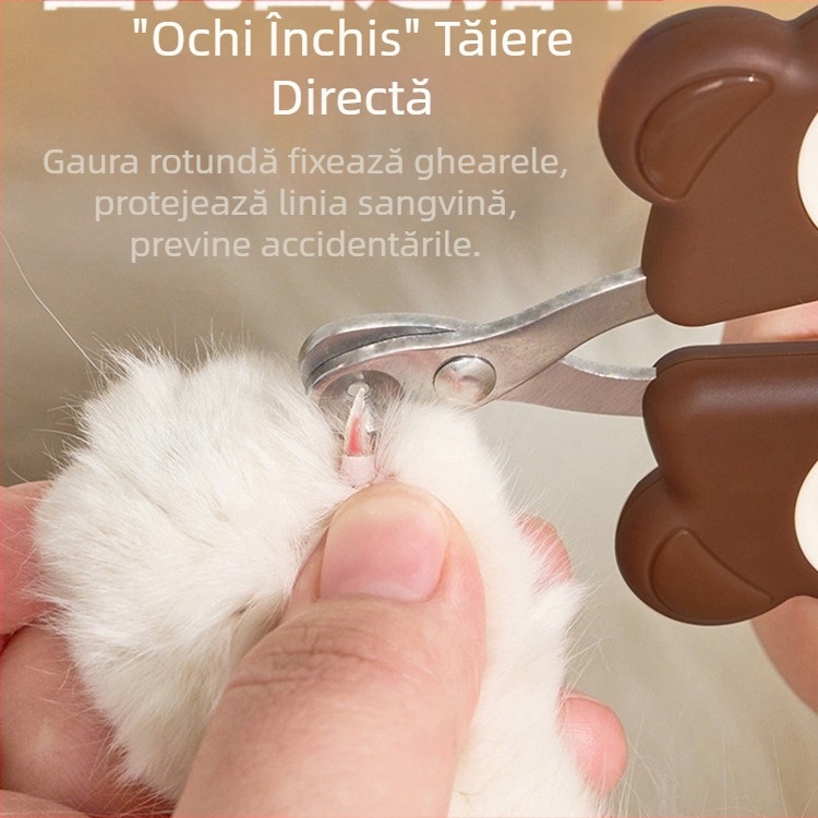 Foarfece pentru unghii de pisică, Foarfece mici cu găuri rotunde, Unghiere pentru animale de companie, Unghiere, Foarfece pentru labe de pisică