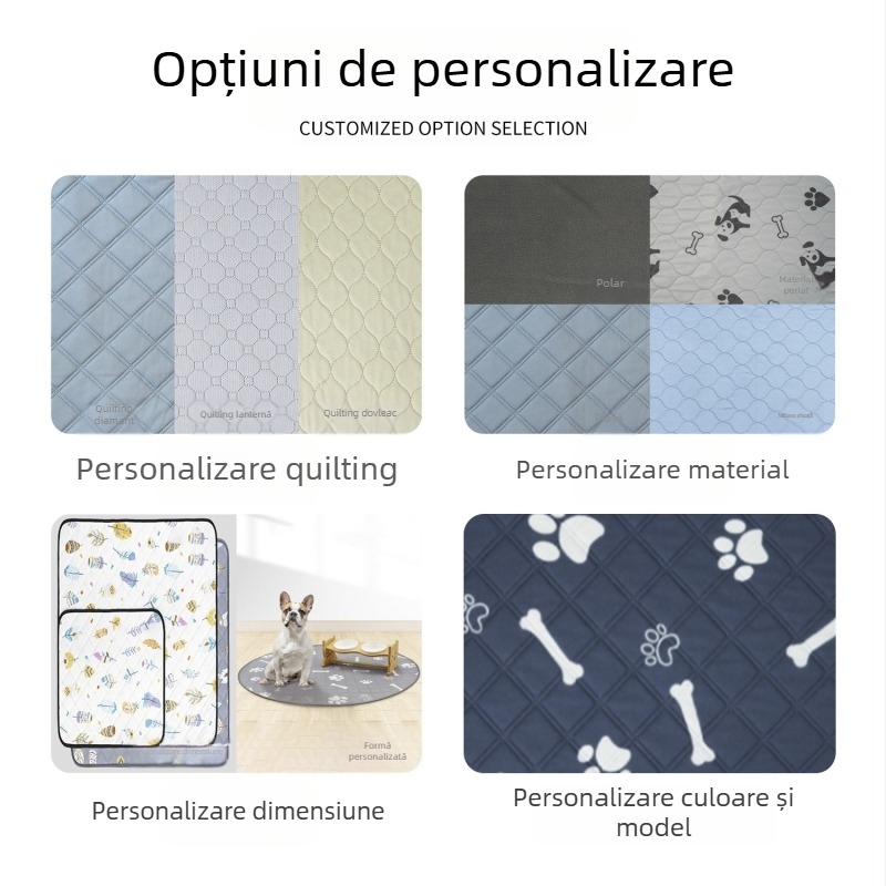 Scutec pentru animale de companie, impermeabil, lavabil, scutec, lavabil, cu aspirație puternică, gros, pentru dresaj de animale de companie, cușcă pentru câini mici