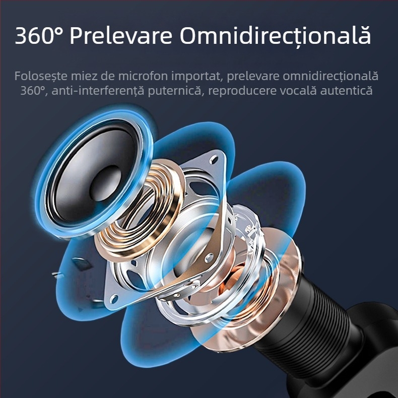 Microfon mobil transfrontalier pentru transmisie live, nou microfon lavalier wireless cu reducere a zgomotului cu dublă priză, înregistrare HD Douyin