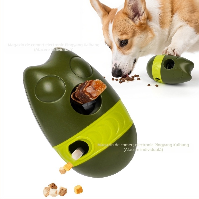 Jucărie transfrontalieră pentru animale de companie, cu bile de scurgere, pentru a ameliora plictiseala, dresaj pentru câini, bol de hrănire anti-sufocare, pentru câini mici