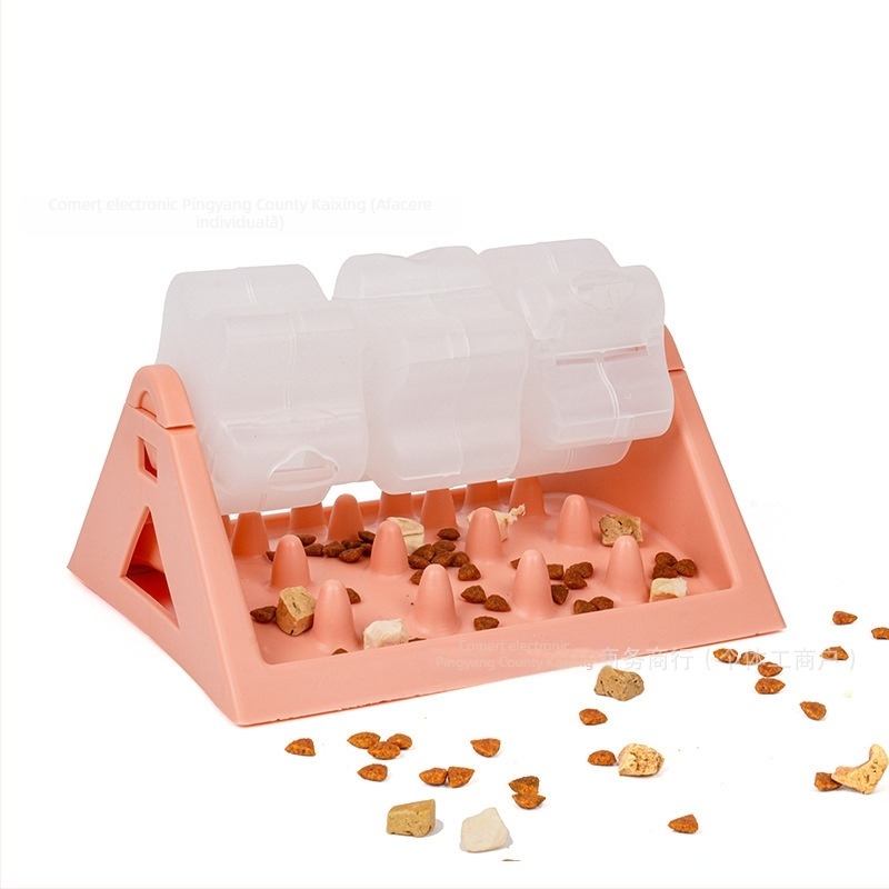 Jucărie transfrontalieră pentru animale de companie, cu bile de scurgere, pentru a ameliora plictiseala, dresaj pentru câini, bol de hrănire anti-sufocare, pentru câini mici