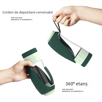 Cană de apă și hrană pentru câini, populară transfrontalieră, pentru ieșiri, fântână de băut, alimentator portabil multifuncțional în aer liber