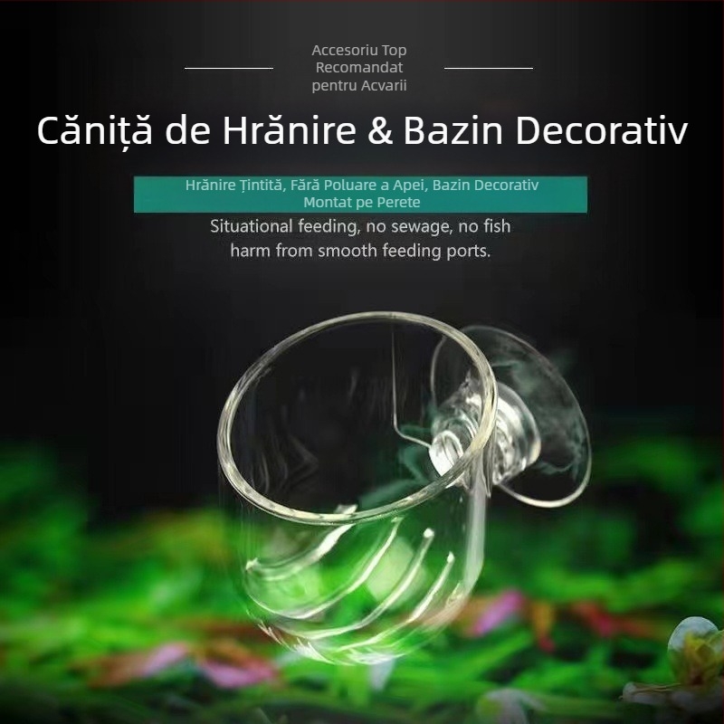 Hrănitor pentru acvariu, cupă roșie pentru insecte, inel de hrănire pentru pești mici, hrănitor fix plutitor pentru pești, inel de hrănire, tub de hrănire