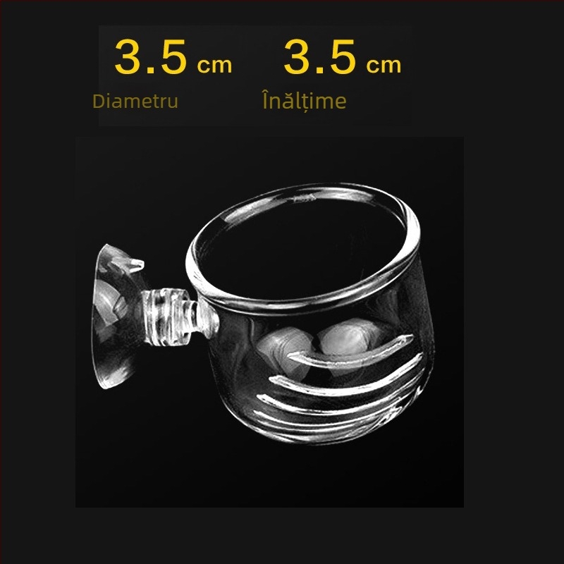 Hrănitor pentru acvariu, cupă roșie pentru insecte, inel de hrănire pentru pești mici, hrănitor fix plutitor pentru pești, inel de hrănire, tub de hrănire