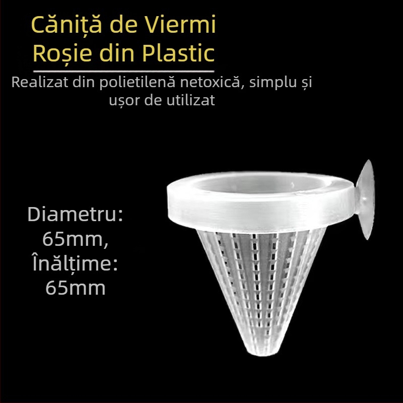 Hrănitor pentru acvariu, cupă roșie pentru insecte, inel de hrănire pentru pești mici, hrănitor fix plutitor pentru pești, inel de hrănire, tub de hrănire