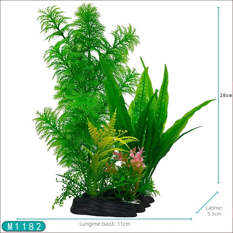 Acvariu amenajare peisagistică din plastic acvatic acvariu decorare simulare flori și plante artificiale ornamente de plante producători transfrontalieri en-gros