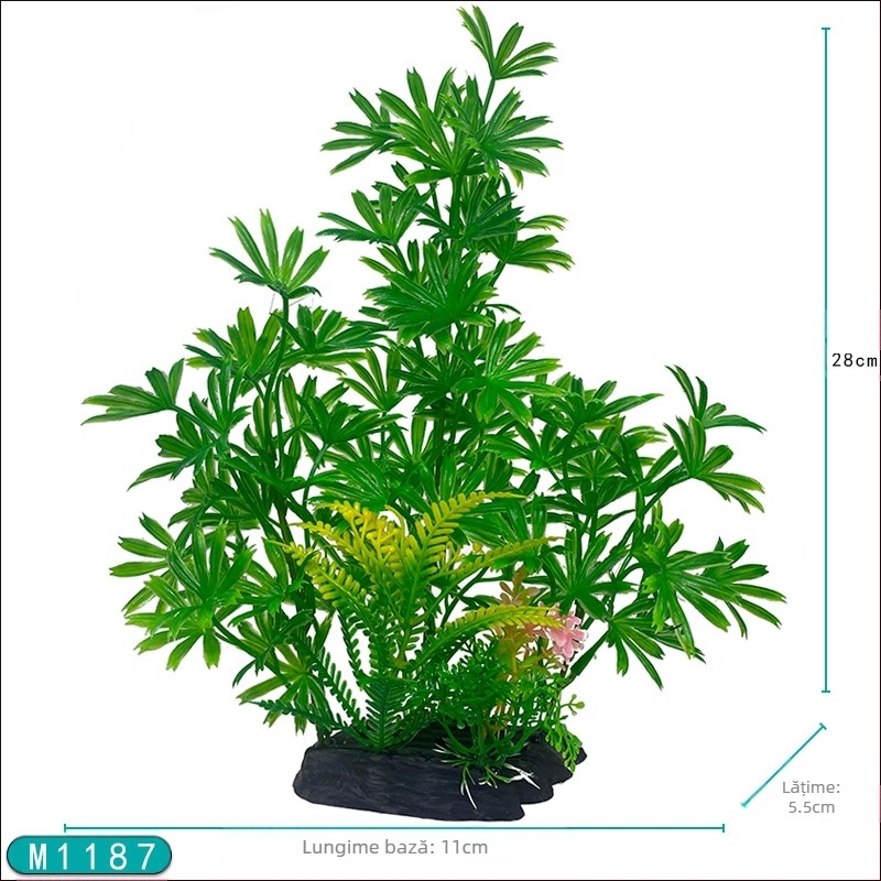 Acvariu amenajare peisagistică din plastic acvatic acvariu decorare simulare flori și plante artificiale ornamente de plante producători transfrontalieri en-gros