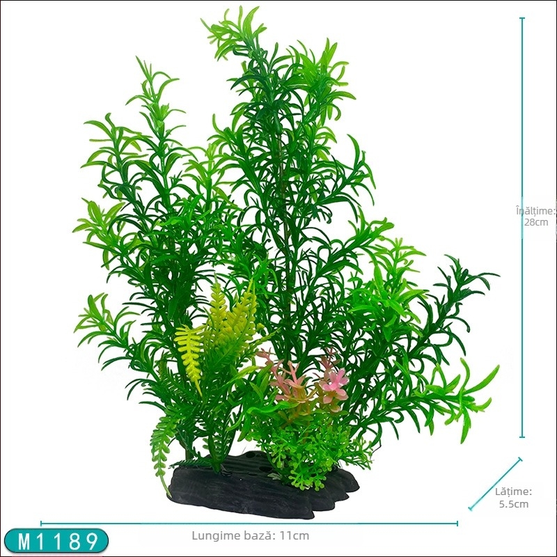Acvariu amenajare peisagistică din plastic acvatic acvariu decorare simulare flori și plante artificiale ornamente de plante producători transfrontalieri en-gros