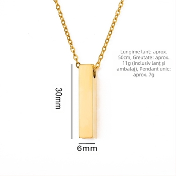 Colier comemorativ cu sticlă de parfum, vânzare fierbinte transfrontalieră, coloană pătrată din oțel inoxidabil, pilon cuboid, colier de cenușă deschis