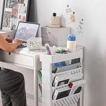 Raft de cărți desktop pentru studenți, raft de cărți multistrat de mare capacitate, depozitare de cărți, suport pentru dosare, suport detașabil pentru lectură