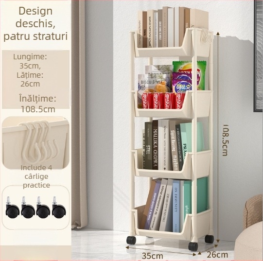 Raft de cărți desktop pentru studenți, raft de cărți multistrat de mare capacitate, depozitare de cărți, suport pentru dosare, suport detașabil pentru lectură