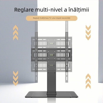 Suport TV universal, fără perforații, pentru birou, suport elevat pentru 32/55/65/80 inch