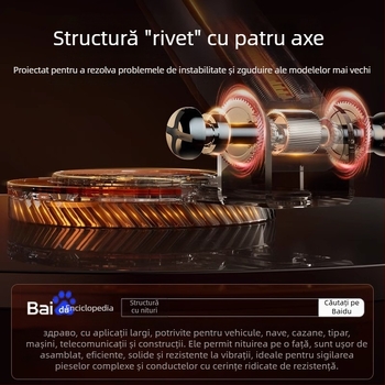 Suport telefon mobil, raft universal plat din oțel carbon, raft de birou pliabil, rotativ la 360 de grade, cu ridicare