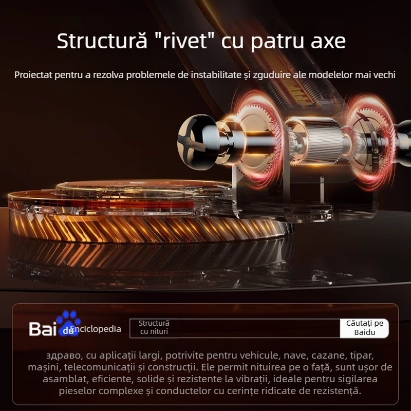 Suport telefon mobil, raft universal plat din oțel carbon, raft de birou pliabil, rotativ la 360 de grade, cu ridicare