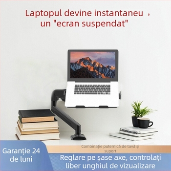 Braț pneumatic cu suport de expansiune pentru laptop, braț mecanic, braț telescopic universal gratuit, braț oscilant