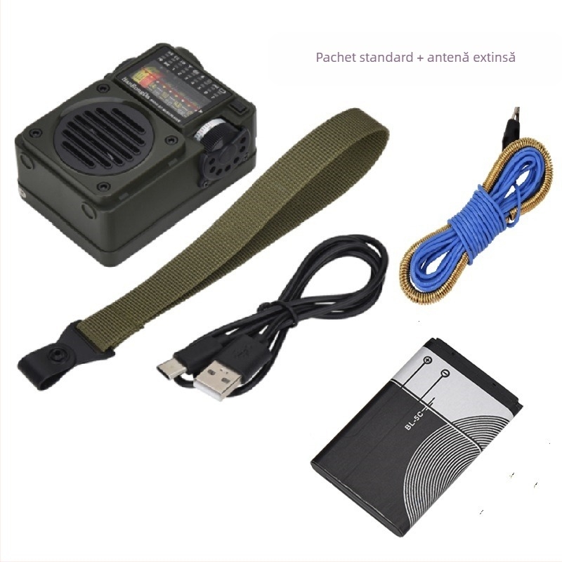 Player muzical multimedia portabil HRD-700, recepție de transmisie pe întreaga bandă, redare prin card Bluetooth TF