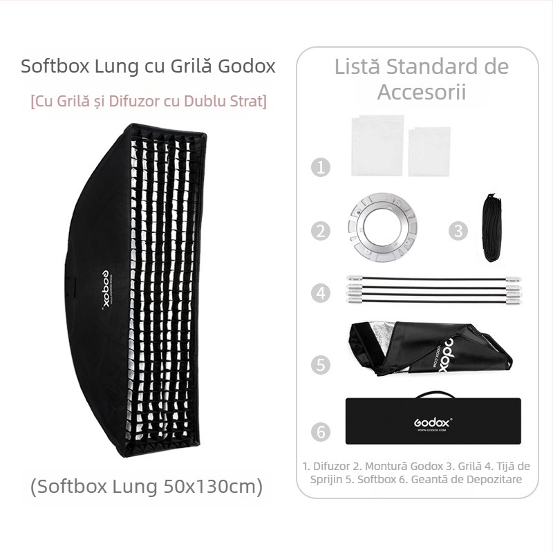 Shen Niu Godox 22*90 30*120 35*140 35*160 Lampă de studio Baorongkou Grid Soft Light Box