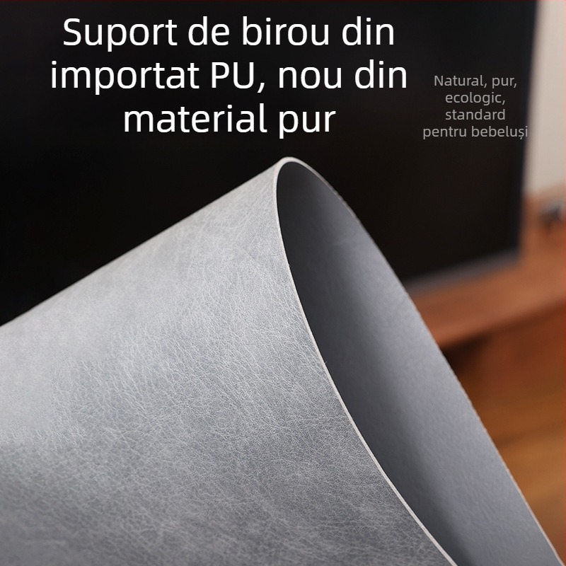 Pad de mouse din piele PU, rezistent la pete, extra mare, model retro din piele de vacă, pentru birou, impermeabil și rezistent la pete, loturi mici, en-gros