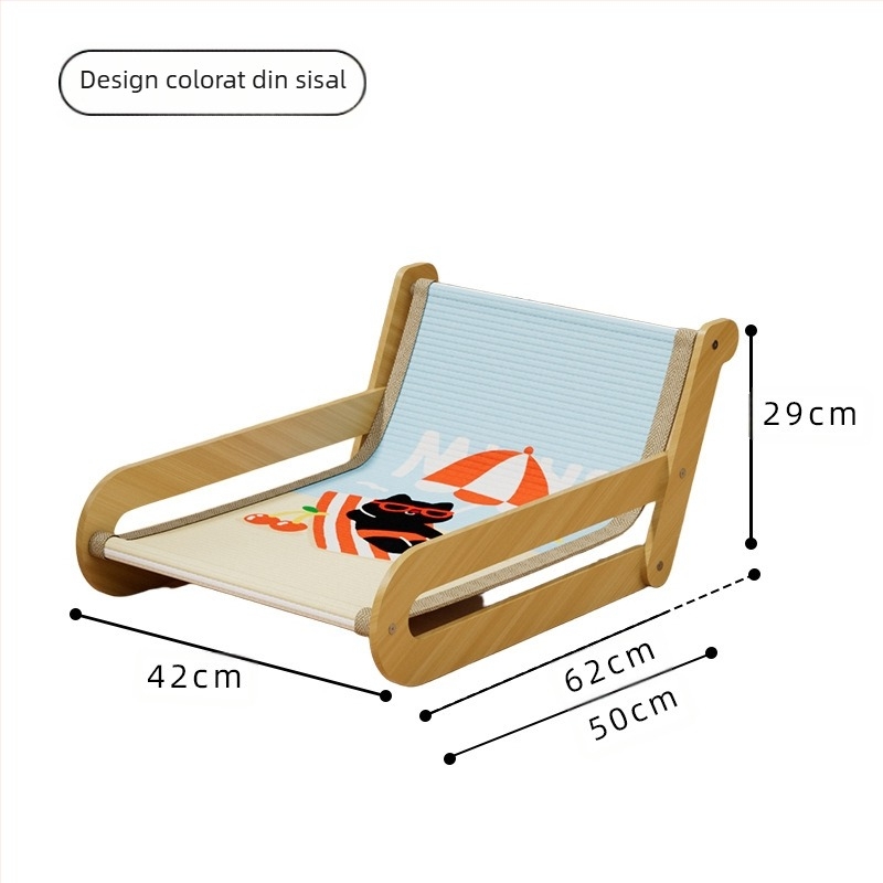 Placă de zgâriat pentru pisici din sisal, cuib de pisică rezistent la uzură și care nu năpârlește, placă de zgâriat pentru pisici, fotoliu reclinabil extra-mare dintr-o singură bucată, accesorii pentru pisici din frânghie de cânepă