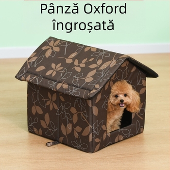 Canisă din pânză Oxford impermeabilă pentru exterior, canisă pentru pisici, pat pentru câini, pat pentru pisici vagaboande, cort pentru animale de companie