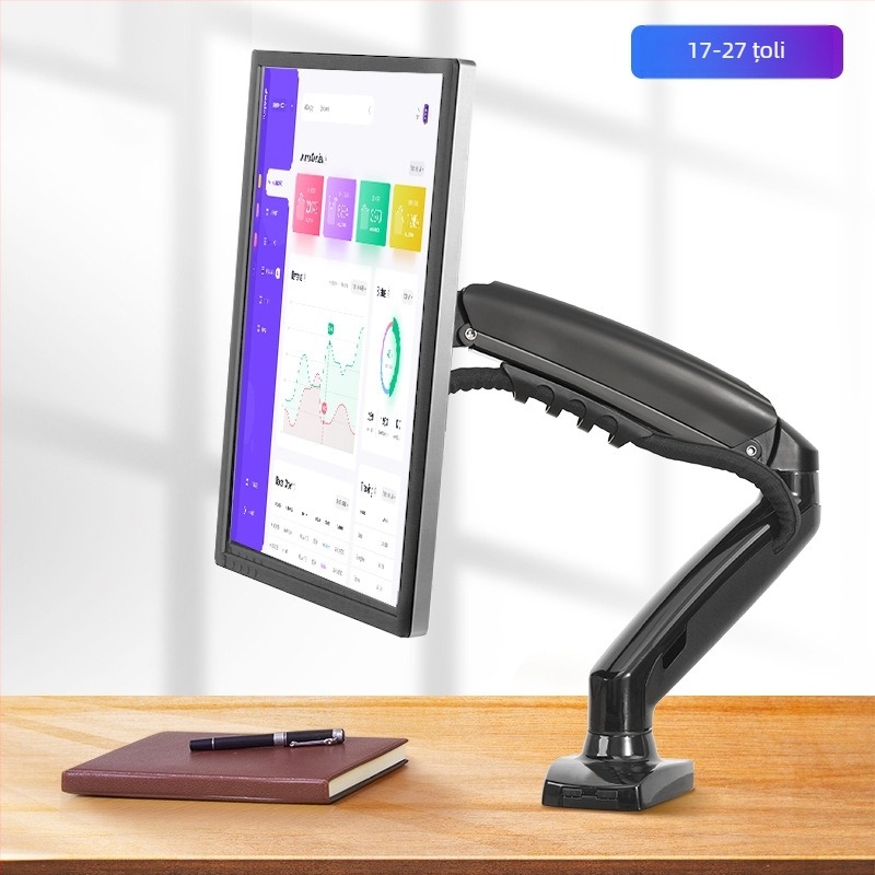 Suport TV 17/32/43, fără perforații, pentru înălțime, pentru desktop, cu suport universal pentru monitorul computerului desktop