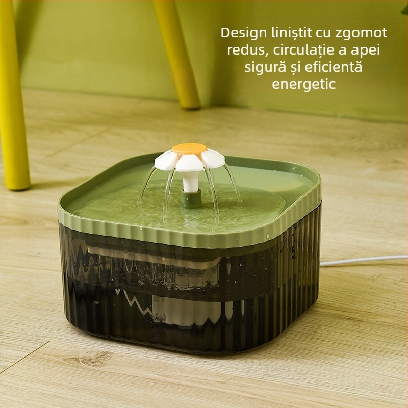 Xiaohua, distribuitor inteligent de apă pentru pisici, cu apă curgătoare, cu fir pentru animale de companie, distribuitor automat de apă circulantă, distribuitor de apă pentru câini