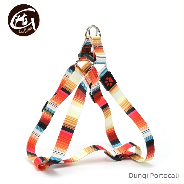 Comerț exterior, articole pentru animale de companie, transfer termic, pădure, cer înstelat, stil etnic Boyamian, curea anti-evadare pentru exterior, spate piept
