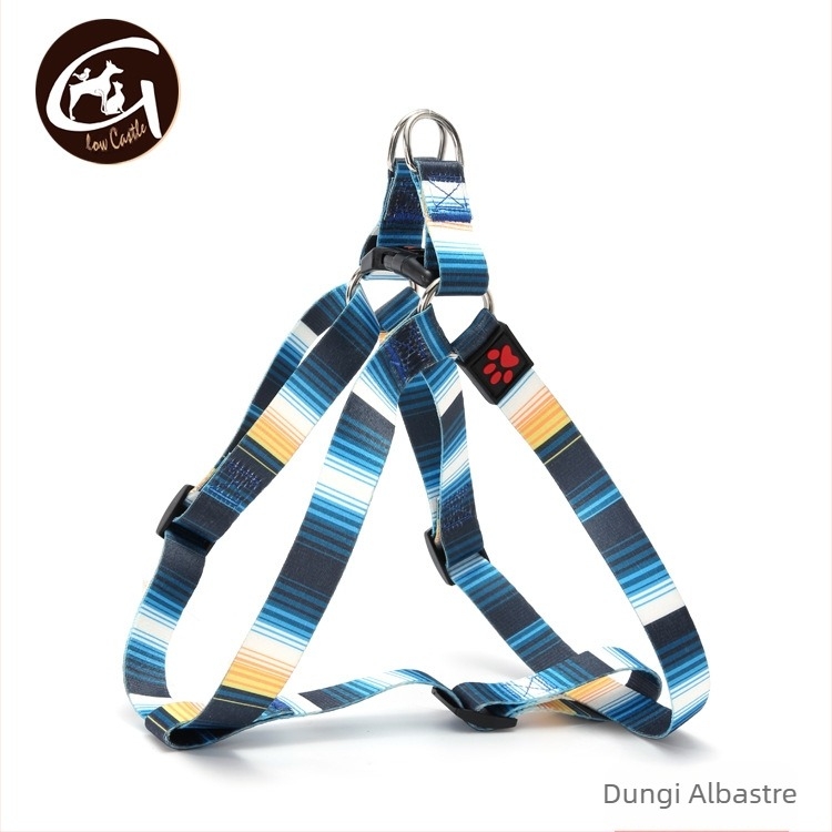 Comerț exterior, articole pentru animale de companie, transfer termic, pădure, cer înstelat, stil etnic Boyamian, curea anti-evadare pentru exterior, spate piept