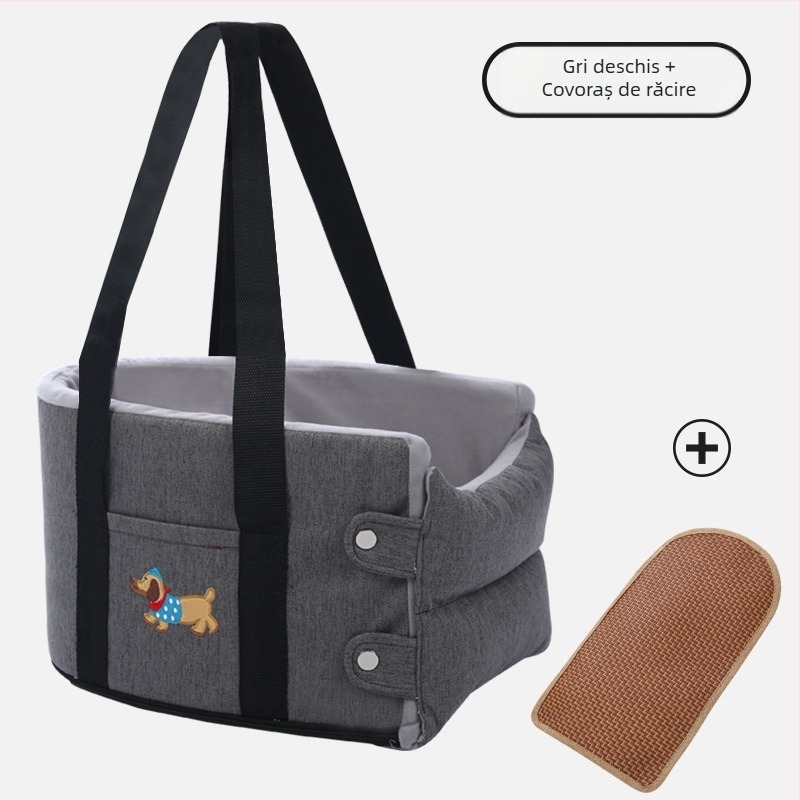 Mașină Kennel Câine Mic Mașină Control Central Pet Mat Câine Front Row Mașină Ieșire Artefact Pisică Mașină Nest