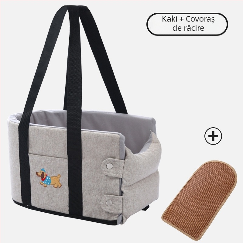 Mașină Kennel Câine Mic Mașină Control Central Pet Mat Câine Front Row Mașină Ieșire Artefact Pisică Mașină Nest