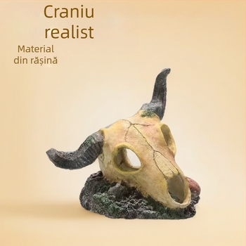 Reptile Pet Evitarea Gaurii Peștelui Rezervor Amenajare a Peisajului Artificial Robinet Os Fosil Pește și Creveți Casă Acvariu Decorare Meșteșuguri Exotice Pet