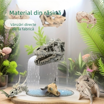 Reptile Pet Evitarea Gaurii Peștelui Rezervor Amenajare a Peisajului Artificial Robinet Os Fosil Pește și Creveți Casă Acvariu Decorare Meșteșuguri Exotice Pet