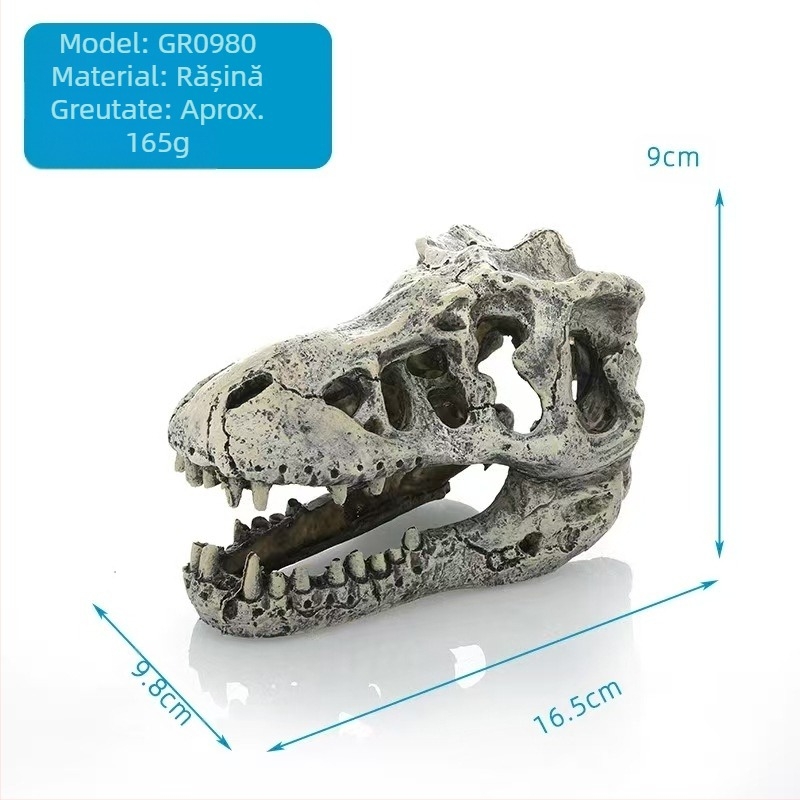 Reptile Pet Evitarea Gaurii Peștelui Rezervor Amenajare a Peisajului Artificial Robinet Os Fosil Pește și Creveți Casă Acvariu Decorare Meșteșuguri Exotice Pet