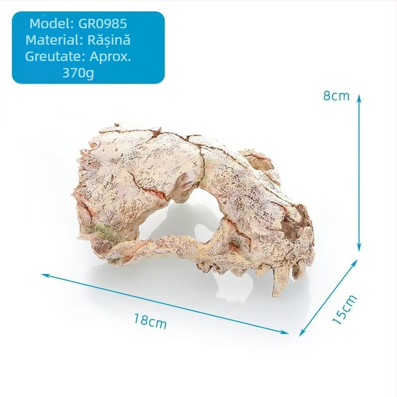 Reptile Pet Evitarea Gaurii Peștelui Rezervor Amenajare a Peisajului Artificial Robinet Os Fosil Pește și Creveți Casă Acvariu Decorare Meșteșuguri Exotice Pet