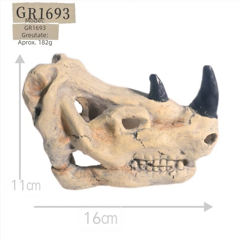 Reptile Pet Evitarea Gaurii Peștelui Rezervor Amenajare a Peisajului Artificial Robinet Os Fosil Pește și Creveți Casă Acvariu Decorare Meșteșuguri Exotice Pet